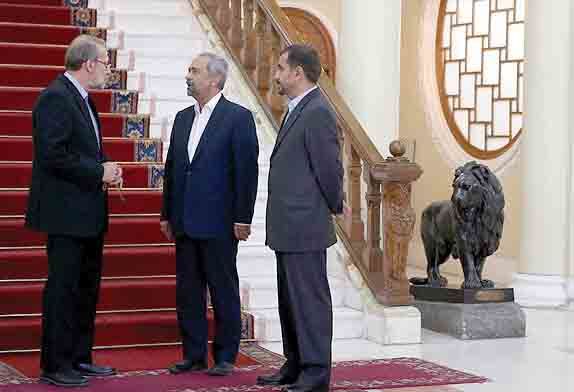 دیدار نهاوندیان با لاریجانی